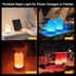 2 Pack 3 Dimmable FRIDEKO HOME RGB Touch Bedside Lamp for Nightstand, Color Temperatures Rechargeable Battery Night