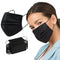 Borje Disposable Face Mask, 100 PCS Black Masks, 3 Ply Protection Face