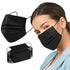 Borje Disposable Face Mask, 100 PCS Black Masks, 3 Ply Protection Face