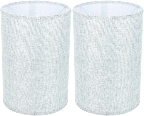 Zerodeko 2pcs Modern Linen Drum Lamp Shade Cover for Base Floor Lamps