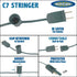 25 C7 (C7/E12) 12" Novelty Lights Foot Outdoor String Light Christmas Stringer - Patio String Lights - Candelabra Base