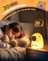 2 Dimmable, Cute Capybara Night Light, Animal Lamp, Food Grade Silicone, Rechargeable, Level Squishy Nursery Nightlight