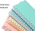 Yansanido Spiral Notebook, 4 Pcs A5 Thick Plastic Hardcover, 80 Sheets - 160 Pages Journals for Study and Notes (Light