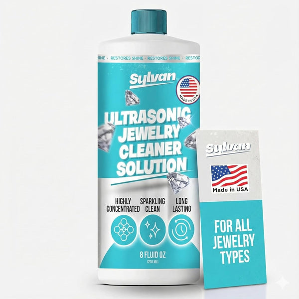 Ultrasonic Jewelry Cleaner Solution Concentrate | 100+ Uses | 8 Oz |