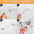 Pegboard Hook 50 Pcs, Durable L Shape Galvanized Metal Accessories for 1/4 and 1/8 Pegboard Organizer Kit