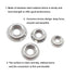 cSeao 110pcs Stainless Steel Finishing Cup Countersunk Washers Assortment Kit - 6#/8#/10#/12#