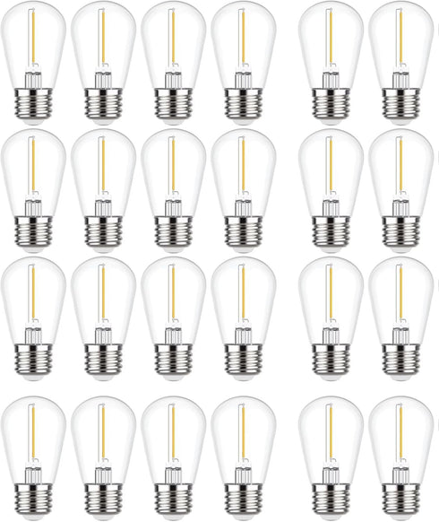 GE (case of 24) Warm Soft White LED String Light Replacement Bulb,