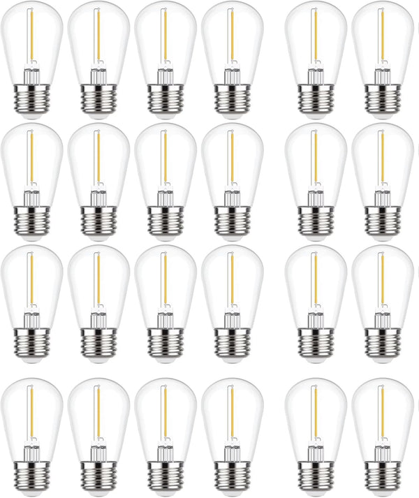 GE (case of 24) Warm Soft White LED String Light Replacement Bulb,