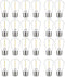 GE (case of 24) Warm Soft White LED String Light Replacement Bulb,