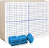 Scribbledo 5 Pack Dry Erase XY Axis Coordinate Plane Graph Lap Boards - 9” X 12” for Classroom Use