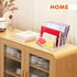 BEYGORM Acrylic Mail Holder, Clear Desk Organizer with Divider, Vertical Letter Sorter for Desktop, 5 Compartments