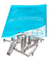 25pcs #14 x 1-1/2" Stainless Flat Head Phillips Self Drilling Screws, 410 Stainless Steel