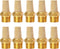 Quickun Air Pneumatic Mufflers, 1/4" Male Thread Sintered Bronze Exhaust Muffler Silencer (Pack of 10)
