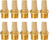 Quickun Air Pneumatic Mufflers, 1/4" Male Thread Sintered Bronze Exhaust Muffler Silencer (Pack of 10)