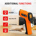 ThermoPro TP30 Infrared Thermometer Gun, Laser Temperature Gun for Cooking, HVAC, Adjustable Emissivity
