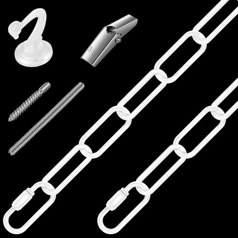 Omytie 6 Ft Heavy Duty Hanging Chain Kit with Connection Locks & Swag