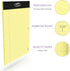 Yellow Legal Notepads 5x8, Pack of 6 - Perforated Narrow Ruled Writing Pad - Premium Thick Paper, No Ink Bleeding - Blank Legal Pads For Home, Office, School, Business - 50 Sheets Per Notebook by Alitte