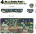 VIKIBO 4 1 Set, Set 35.4 x15.7 Cute Frog in Large Mouse Pad Kawaii Extended Mouse Pad Desk Pad Easy Typing for Typing