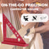Small Carpenter Square, 90 Degree Woodworking Measuring Tool with Fixed Miter Angle Pin (Red)