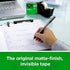 Magic Tape 3 Packs Clear Tape, Invisible Tape 1/2 x 450 Inches, with Dispensers and 8 Inch All Purpose Scissors