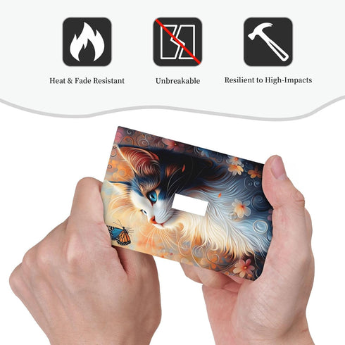 HTSAHKV 3 5 Inch Cat Butterfly Wall Plate Light Switch Cover Single Gang Outlet Faceplate Print Plate Cover X