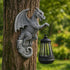 Generic 9-inch Large Solar-Powered Dragon Statue, Outdoor Decoration - Garden Decor with Solar Light, Waterproof Wall