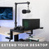 VIVO Clamp-on 22 inch Desk Extension Shelf for Gaming PC, Ergonomic Computer Monitor and Laptop Riser, Desktop