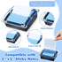 Pop Up Notes Dispenser Acrylic Holder for 3 x 3 Inch Sticky Notes, Black Base Clear Top Small Container for Office Home