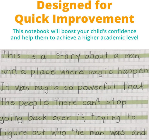 Channie's Youth Composition Notebook, Homework & Improvement Journal for Kids, Older Learners, Special Needs Students,