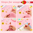 Ctosree 12 Pcs Beadable Pens Kit, DIY Cute Animals Bead Pens Making Kit with Black Ink for School Supplies