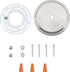 Aspen Creative 21509-31, 5-1/8" 7/16" Transitional Chandelier & Light Fixture Canopy Kit, w/Universal Crossbar, Brushed