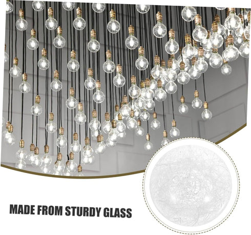 2pcs Outanaya Glass Globe Shade Replacement for Pendant Lighting Elegant Lampshade for Wall Sconces and Vanity Fixtures
