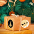 Christmas Stickers for Envelopes, 500PCS Black & Gold Holiday Seals Faux Glitter for Christmas Party Decoration