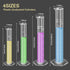 4PCS Plastic Graduated Cylinders Set 10ml 25ml 50ml 100ml, 5PCS Plastic Beakers Set 50ml 100ml 250ml 500ml 1000ml with 4PCS Pipettes,1PCS Plastic Funnel,1PCS Wash Bottle and 2PCS Brush