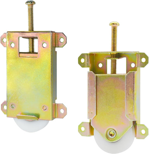Sliding Mirror Closet Door Rollers Replacement Hardware, 1-1/2" Durable POM Concaved Ball Bearing Wheel - 2 Pack