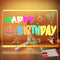LED Note Board with Colors - Acrylic Light Up Dry Erase Board with Stand, Glow Memo Message Board with 7 Colors