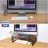 20 Inch ARCOBIS Monitor Riser, Wood & Metal Computer Monitor Stand Riser for Desk, Rustic Brown