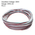 MECCANIXITY 24 Gauge 3 Conductor Electrical Wire, 49FT Tinned Copper Cable for LED Strips, Residential Wiring