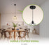 1xE26 120V 2 Pack ASD Black Pendant Light Fixture - ETL Modern Pendant Lights Kitchen Island, Industrial Hallway