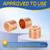50-PACK GUOFIS 1/2 Inch C x 1/2 Inch C Copper Plug - LF Short Radius Fittings End Cap for Residential, Commercial