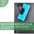 onsogi 1 Pack Acrylic Wide Angle Rear View Mirror for Cubicle Desk Computer PC Monitor to See Behind You, Stick-on