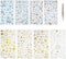 OLYCRAFT 8 Sheets 3D Star & Moon Stickers - Colorful Planet, Star & Cat Decals for Scrapbook, Journal