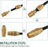 Brass Pneumatic Fitting for 1/4-Inch ID Hose, 1/4-Inch NPT Rigid, Solid Brass Splicer, 4PCS