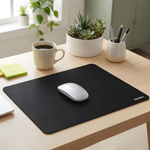 Senetem 4-Pack 11x8.6 Mouse Pad, Ultra-Smooth Gaming Mousepad, Non-Slip Rubber Base, Washable Surface Fits Wired
