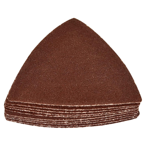 60 Grit Triangular Multitool Sandpaper, 80mm Wood Sanding Paper, Pack of 20