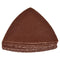 60 Grit Triangular Multitool Sandpaper, 80mm Wood Sanding Paper, Pack of 20