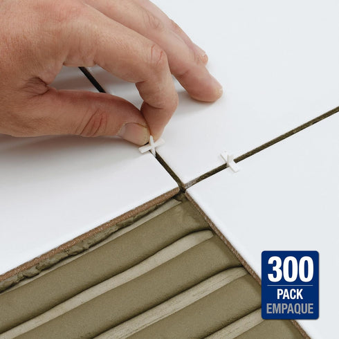 QEP 1/16" Flexible Tile Spacers - 300 Pack for Tile Installation