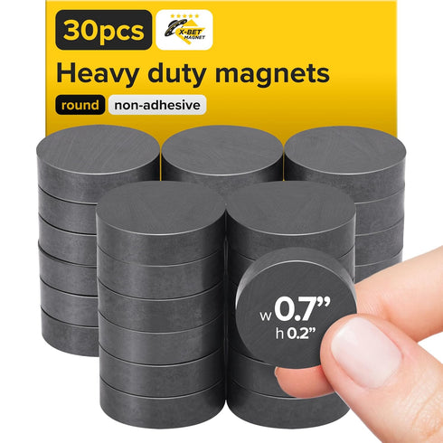 X-bet MAGNET Heavy Duty Magnets for Crafts, Ultra Strong Round Magnets for DIY, Home Organization & Decoration (30 pcs)