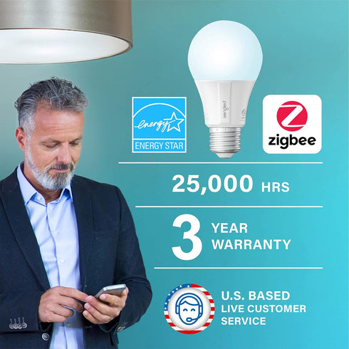 Sengled Bulbs, 60W A19 Bulb, 4 Pack Zigbee Smart Light Smart Hub Required, Works with SmartThings and Echo