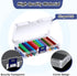 Dcocdeely 25 (25) Pcs Plastic Crayon Box with Lid, Clear Crayon Organizer Crayon Holder Case Crayon Storage Containers